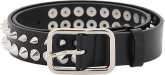 Leather Belt With Spikes