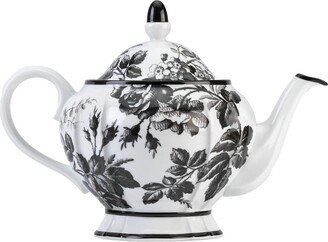 Herbarium floral-print teapot