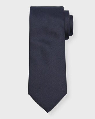 Men's Faille Silk Tie-AA