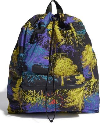Graphic Printed Zip-Up Backpack