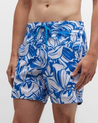 Men's Beach Hibiscus Swim Trunks