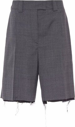 Prince of Wales check Bermuda shorts