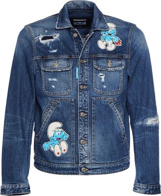 Smurfs denim jacket