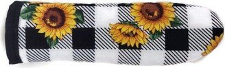 Plaid Sunflower Cast Iron Skillet Potholder Handle Cover