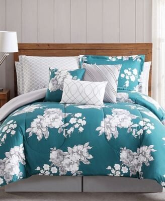 Style 212 Peony Garden Floral 12 Pc. Bed Sets