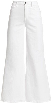 Le Palazzo Stretch Wide-Leg Flare Jeans