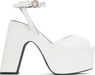 White Bridge Platform Sandals