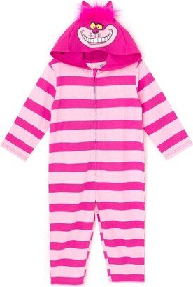 Alice in Wonderland Cheshire Cat Little Boys Zip Up Coverall Tail Pink