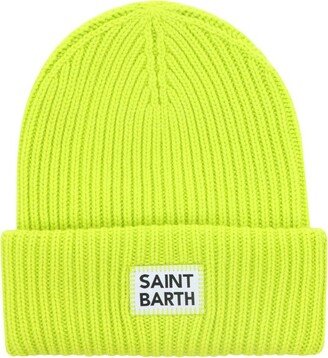Berry Logo Patch Ribbed Beanie