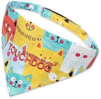 'Head-Popper' Fashion Designer Printed Velcro Dog Bandana