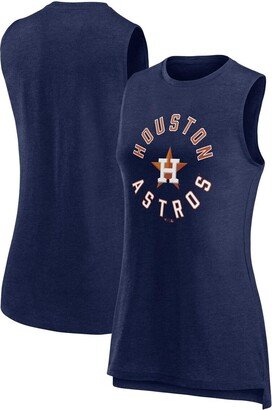 Women's Branded Heather Navy Houston Astros What Goes Around Tank Top