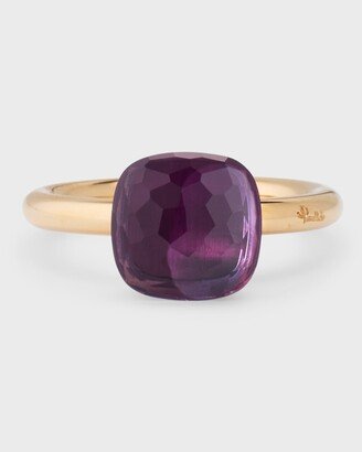 Nudo 18k Rose Gold Amethyst Ring, Size 54