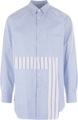 Blue Striped Buttoned Shirt