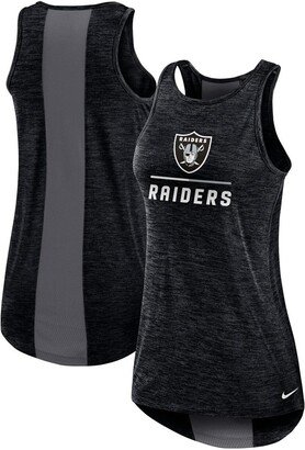 Women's Black Las Vegas Raiders High Neck Performance Tank Top