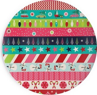 Salad Plates: Washi Christmas Salad Plate, Multicolor