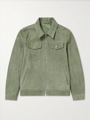 Suede Trucker Jacket-AG