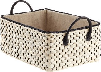 Medium Maize Loft Bin Grey Weave