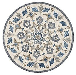 Radiance Floral Round Area Rug, 4' x 4'