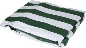 81 Green and White Reversible Lounge Chair Cover-AA