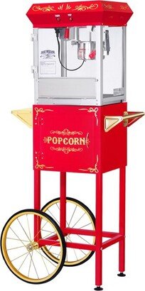 Great Northern Popcorn 6 oz. Foundation Popcorn Machine with Cart - Red