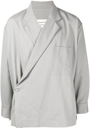 x ANOWHEREMAN double-breasted blazer