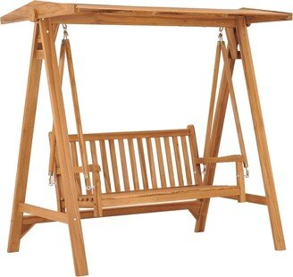 Swing Bench 66.9 Solid Teak Wood - 66.9 x 38 x 67.3