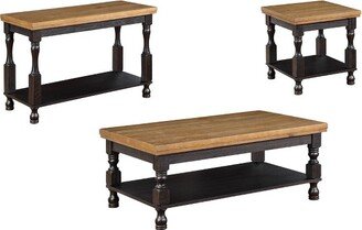 3pc Philoree Farmhouse Coffee and End Table Set - HOMES: Inside + Out