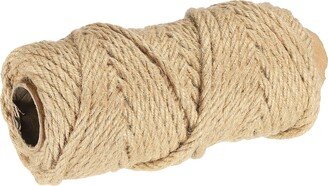 Unique Bargains Jute Twine 6mm, 82 Feet Long Brown Twine Rope for DIY Subjects