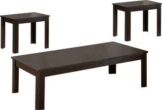 Attractive Black Three Piece Occasional Table Set