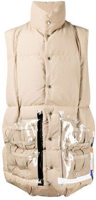 High-Neck Padded Gilet-AF