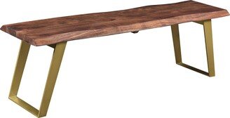 TIMBERGIRL Sheesham Wood Live Edge 50 Bench