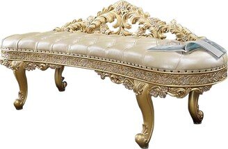 Vega 73 Inch Classic Tufted Bench