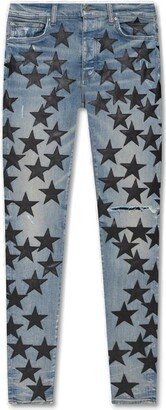 Star Patch Skinny Jeans-AA