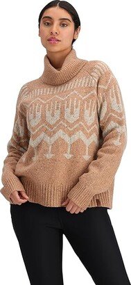 Willow Turtleneck Sweater (Brown Sugar) Women's Clothing