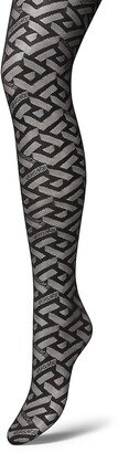 La Greca Monogram Tights