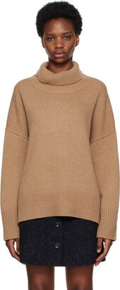 Brown Brushed Turtleneck