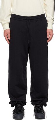 Black Elasticized Sweatpants