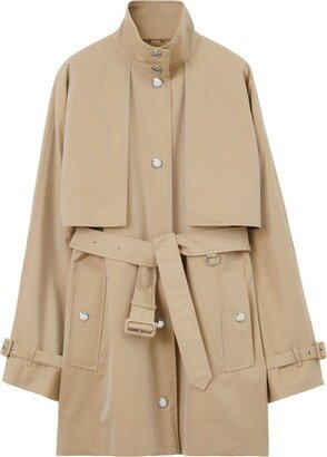 Tropical gabardine trench coat