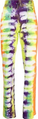 Stain Shade Tie-Dye Print Track Pants