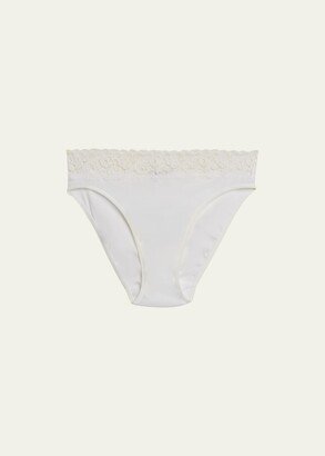 Moments High-Cut Lace-Trim Briefs