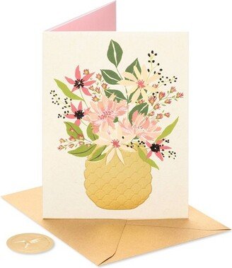 Card Thank You Flowers in Pineapple - PAPYRUS