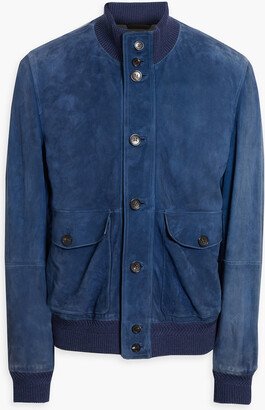 Suede bomber jacket-AL