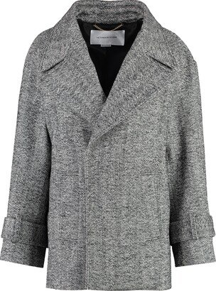 Wool Blend Peacoat-AA