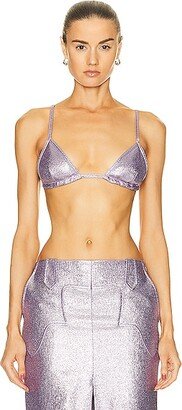 Iridescent Bra in Lavender