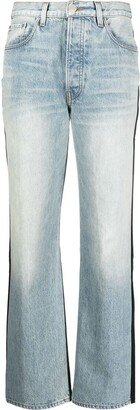 Panelled Straight-Leg Trousers