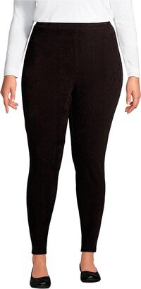 Plus Size Sport Knit High Rise Corduroy Leggings