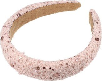 Unique Bargains Women's Retro Style Fabric Headbands Pink 1 Pc