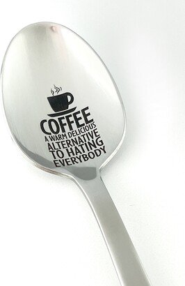 Coffee Saves Lives Engraved Spoon, 18/0 Stainless Steel Heavy Weight Morning Fuel, Caffeine, Coffee, My Coffee Spoon