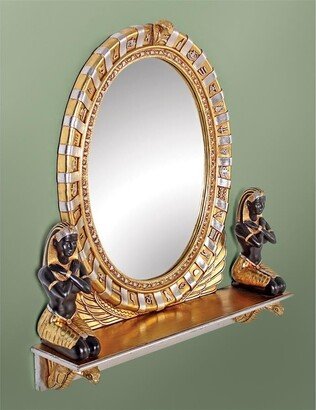 King Amenhotep Egyptian Statue Vanity Mirror