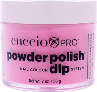 Pro Powder Polish Nail Colour Dip System - Bright Neon Pink by Cuccio Colour for Women - 1.6 oz Nail Powder